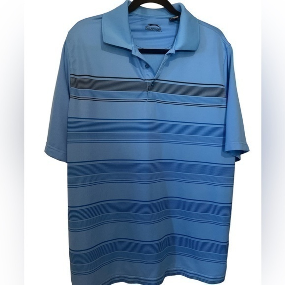 Slazinger golf nautical striped shirt in size large